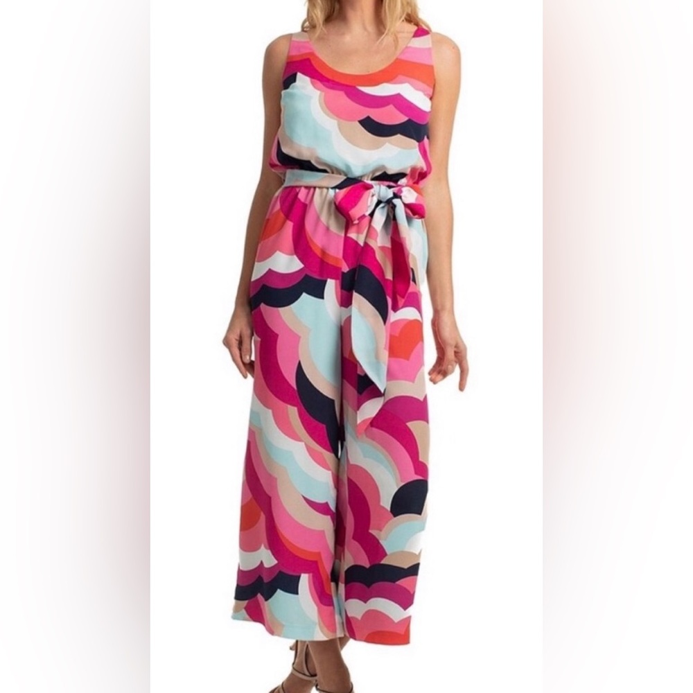 NWT‎ Trina Turk Vibrant Vibes Wide Leg Jumpsuit - 12